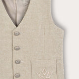 Linen vest - beige