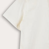 Double-breasted linen shirt - beige
