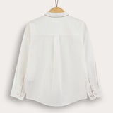 Button-down shirt with Chinese collar - beige