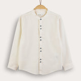 Double S.A. Linen Shirt - Blue