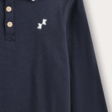 Polo shirt with collar - Navy