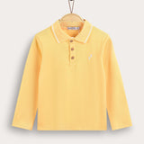 Polo shirt with collar - yellow