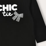 T-shirt with art - black