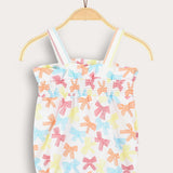 Printed overalls + shirt - white &amp; colorful