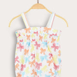 Printed overalls + shirt - white &amp; colorful