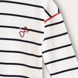 Striped shirt with hearts - Navy