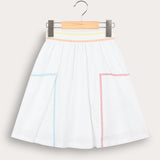 Pencil skirt - white &amp; colorful