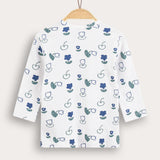 Floral Rivet Shirt - Blue 
