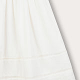 Skirt with crochet ribbons - beige