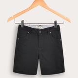 Short fabric pants - black