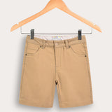 Short fabric pants - beige