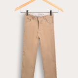 Long fabric pants - beige