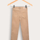 Long fabric pants - beige