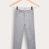 Long fabric pants - light blue