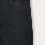 Long fabric pants - black