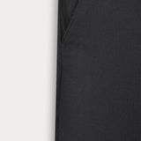 Long textured fabric pants - black