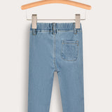 Stretch Jeans Tights - Blue