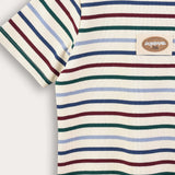 Striped Rivet Pajama Set - Blue