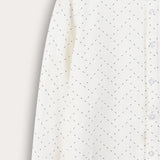 Button-down shirt with Chinese collar - beige