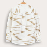 Button-down shirt with Chinese collar - beige