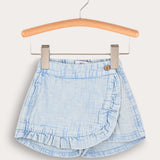 Baby Skirt Shorts - Light Blue