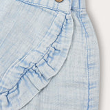 Baby Skirt Shorts - Light Blue