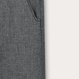 Long textured pants - black