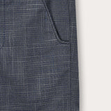 Long textured pants - blue