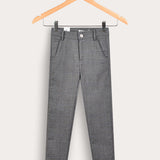 Long textured pants - blue