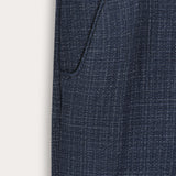 Long textured pants - Navy