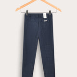 Long textured pants - Navy