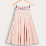 Embellished belt skirt - pink