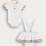 Bodysuit and sarafan set - cream