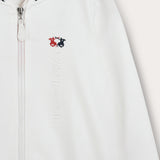 Sporty style cardigan - unisex - white
