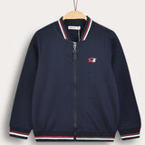 Sporty cardigan - unisex - navy