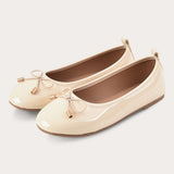 Classic ballerina for girls - leather