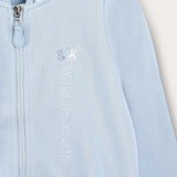 Sporty style cardigan - unisex - blue