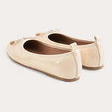 Classic ballerina for girls - leather