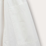 Midi skirt with pockets - white