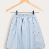 Midi skirt with pockets - light blue