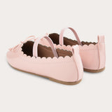 Ballerina shoes with ribbon - pink