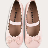 Ballerina shoes with ribbon - pink