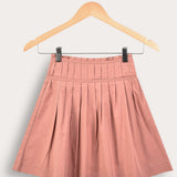 Flared Pleated Skirt - Coral
