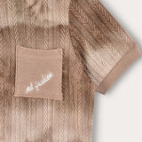 Tie-dye shirt with pocket - beige