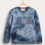 Tie Dye Shirt with Pocket - Blue
