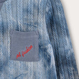 Tie Dye Shirt with Pocket - Blue