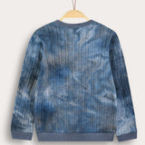 Tie Dye Shirt with Pocket - Blue