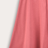 Flared Rivet Skirt - Cherry