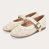Vintage doll shoes - beige
