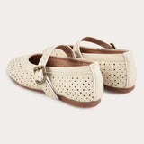 Vintage doll shoes - beige
